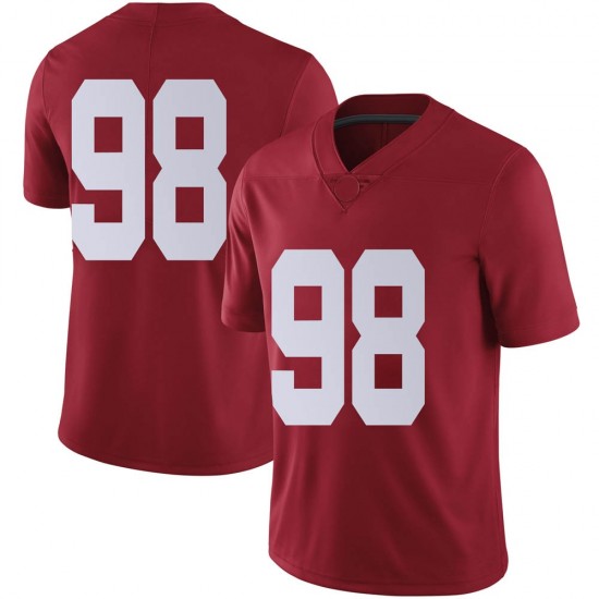 Alabama Crimson Tide Youth Jamil Burroughs #98 No Name Crimson NCAA Nike Authentic Stitched College Football Jersey HY16H74PG